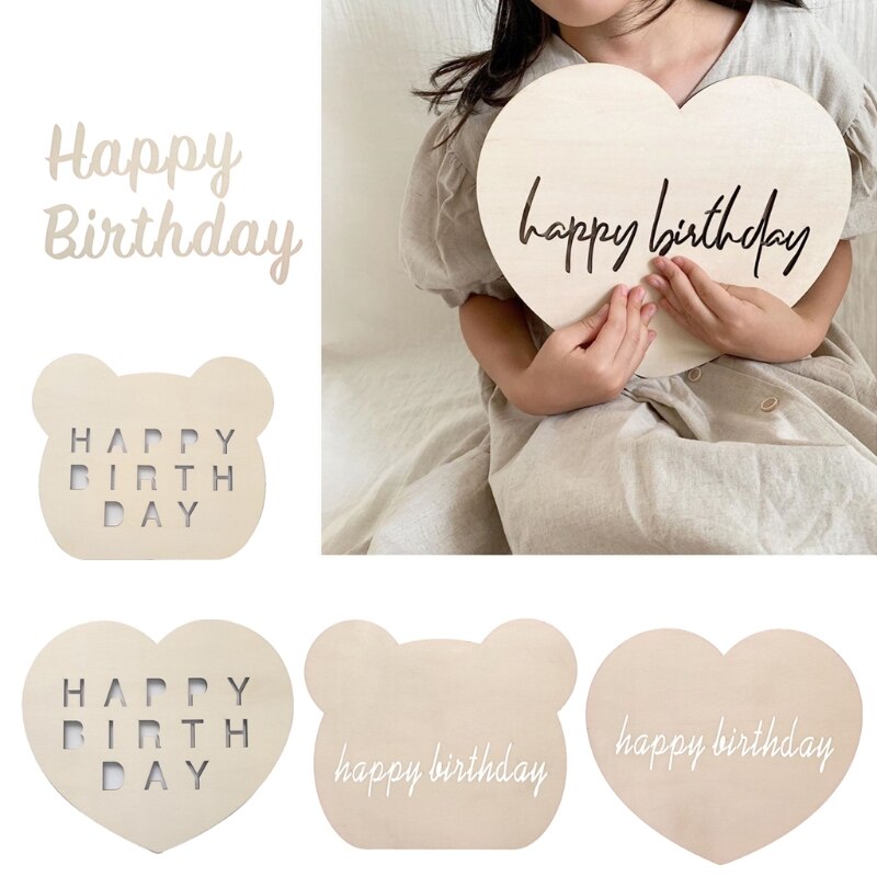 Wooden Number 3 Three Photography Prop Handmade First Birthday Wooden Decoration Props Oak Wood